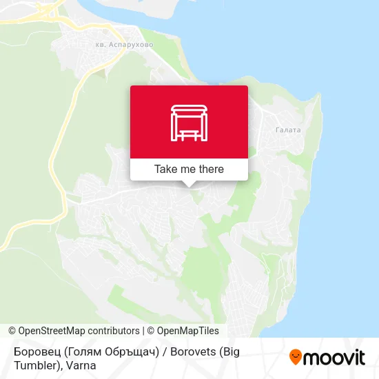 Карта Боровец (Голям Обръщач) / Borovets (Big Tumbler)