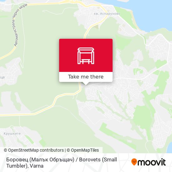 Боровец (Малък Обръщач) / Borovets (Small Tumbler) map