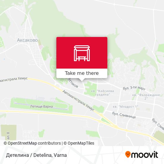 Детелина / Detelina map
