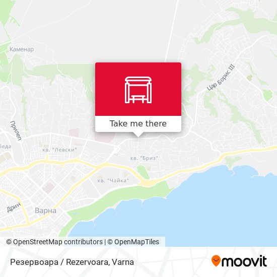 Резервоара / Rezervoara map