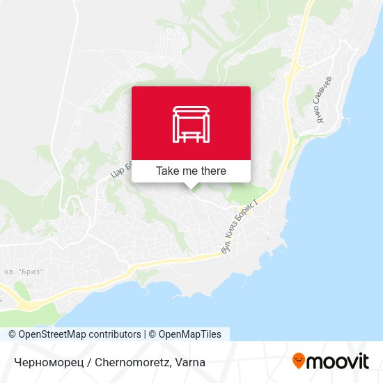 Карта Черноморец / Chernomoretz