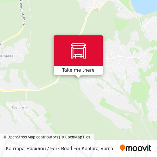 Кантара, Разклон / Fork Road For Kantara map