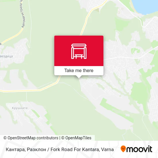 Карта Кантара, Разклон / Fork Road For Kantara