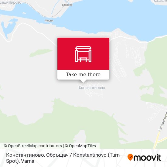 Константиново, Обръщач / Konstantinovo (Turn Spot) map