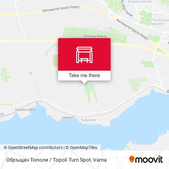 Обръщач Тополи / Topoli Turn Spot map