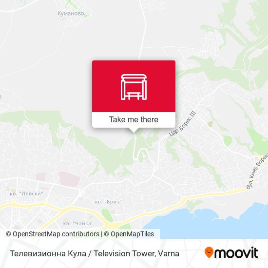 Телевизионна Кула / Television Tower map
