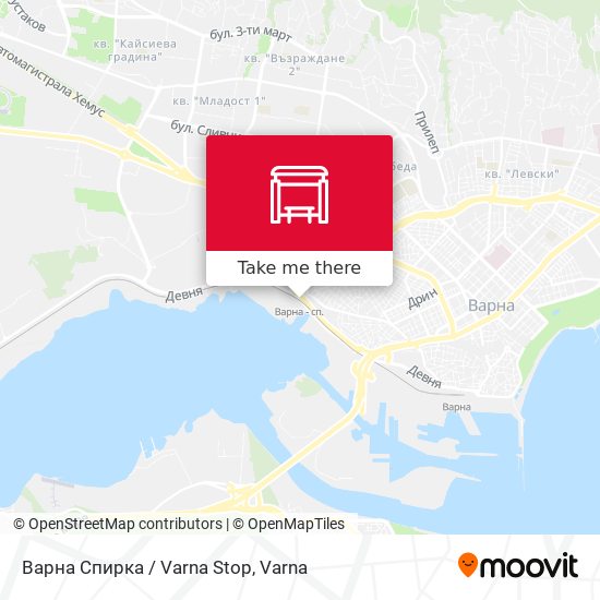 Варна Спирка / Varna Stop map