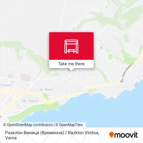 Карта Разклон Виница (Временна) / Razklon Vinitsa