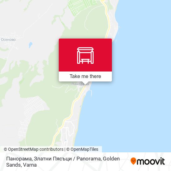 Карта Панорама, Златни Пясъци  / Panorama, Golden Sands