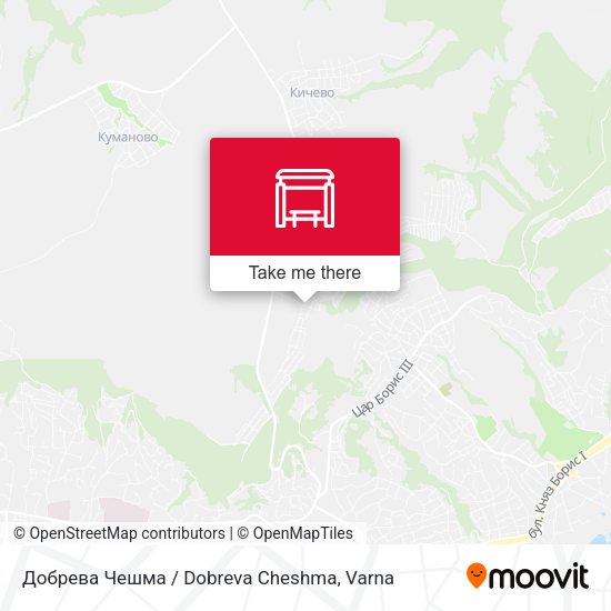 Карта Добрева Чешма / Dobreva Cheshma