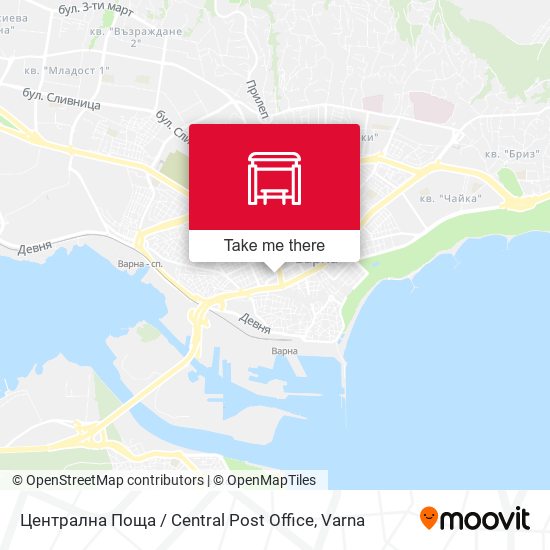 Централна Поща / Central Post Office map