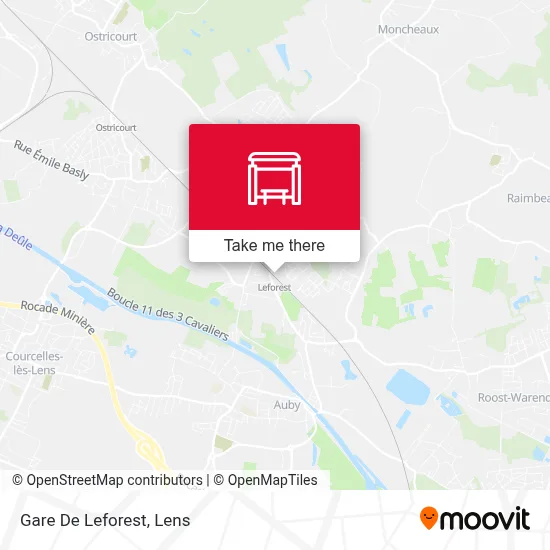 Gare De Leforest map