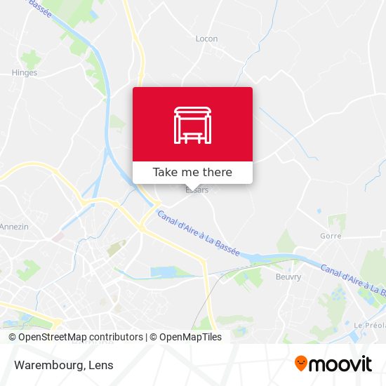 Mapa Warembourg