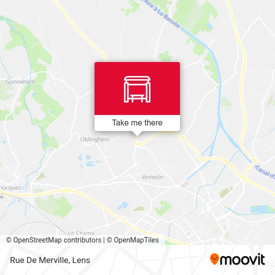 Mapa Rue De Merville