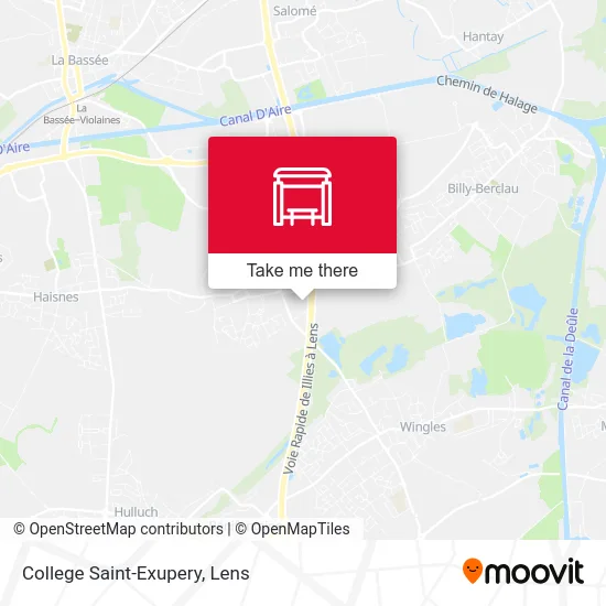 College Saint-Exupery map