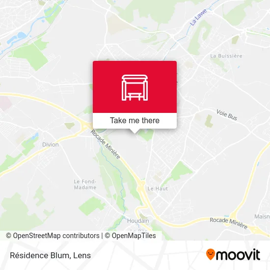 Résidence Blum map
