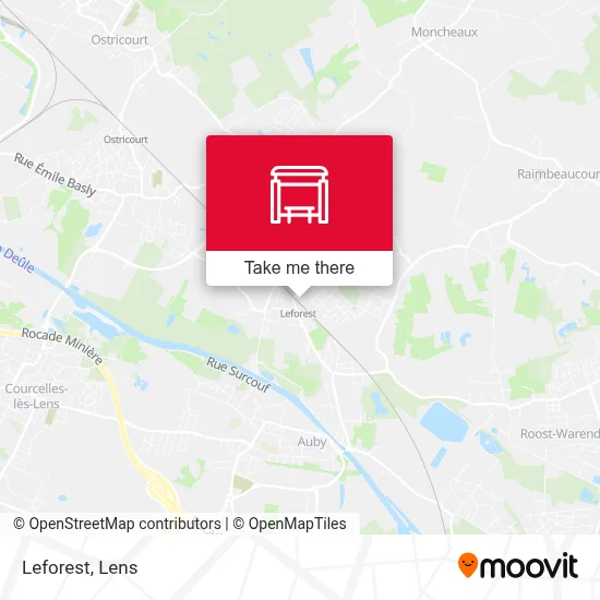 Leforest map