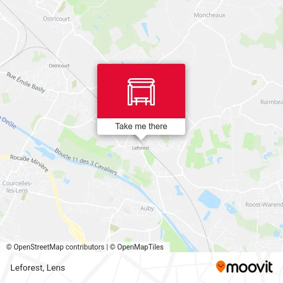 Leforest map