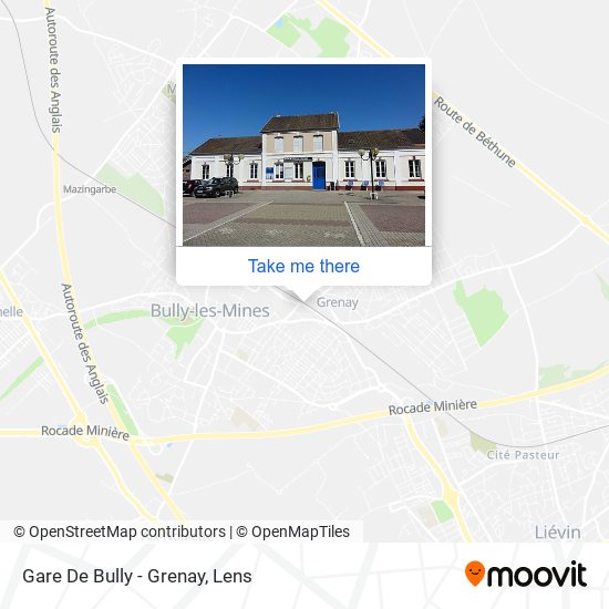 Gare De Bully - Grenay map