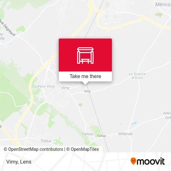 Vimy map