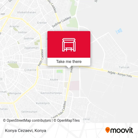 Konya Cezaevi map
