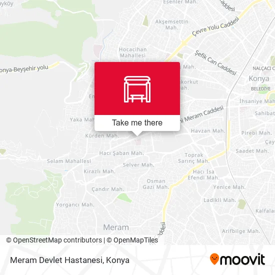 Meram Devlet Hastanesi map