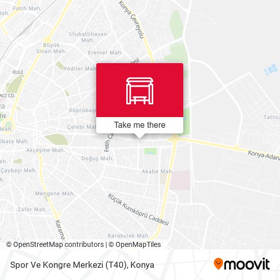 Spor Ve Kongre Merkezi (T40) map