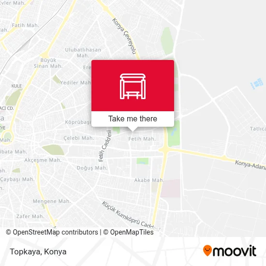 Topkaya map
