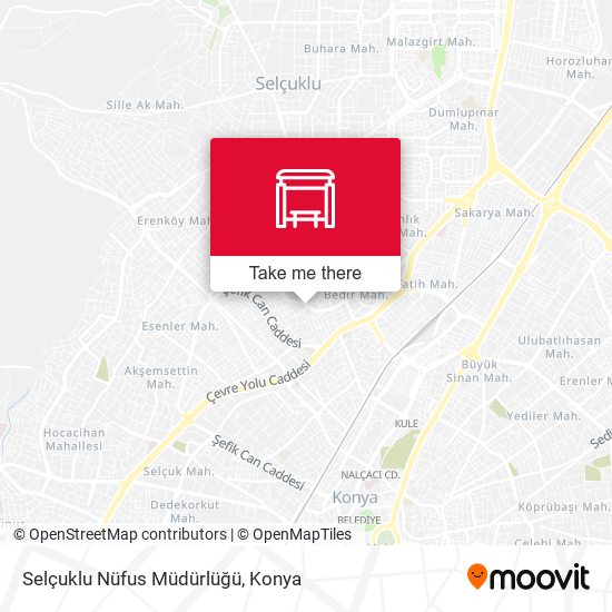 Selçuklu Nüfus Müdürlüğü map