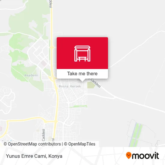Yunus Emre Cami map