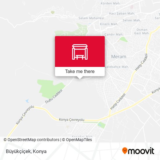 Büyükçiçek map