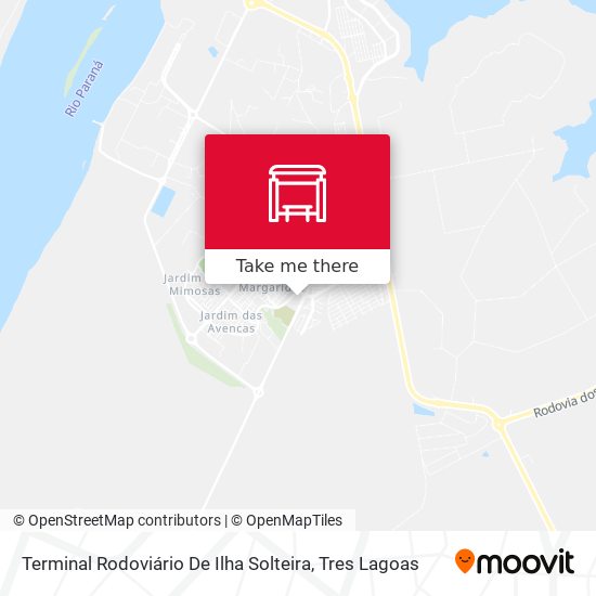 Mapa Terminal Rodoviário De Ilha Solteira