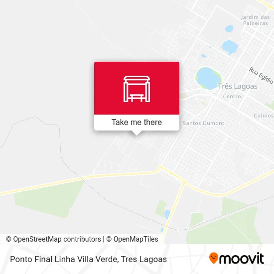 Ponto Final Linha Villa Verde map