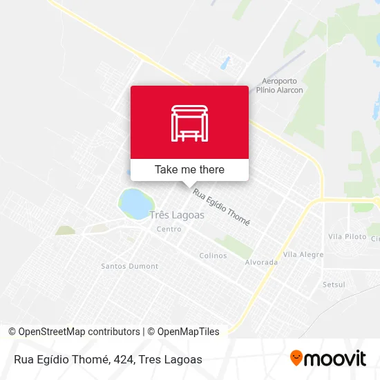 Rua Egídio Thomé, 424 map