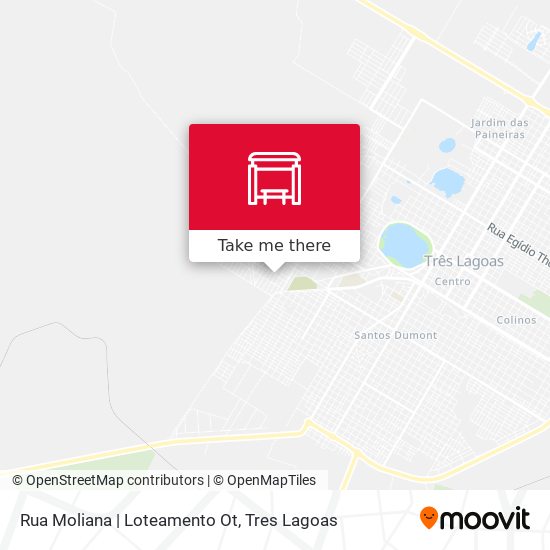 Mapa Rua Moliana | Loteamento Ot