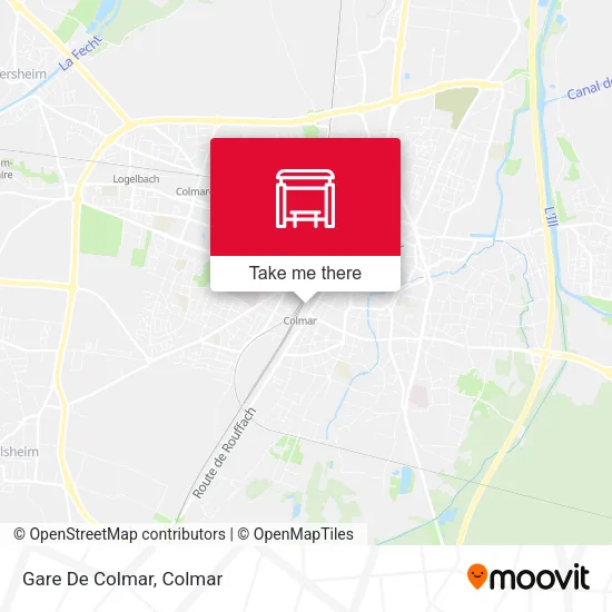 Gare De Colmar map