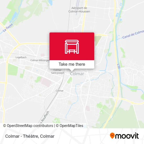 Colmar - Théâtre map