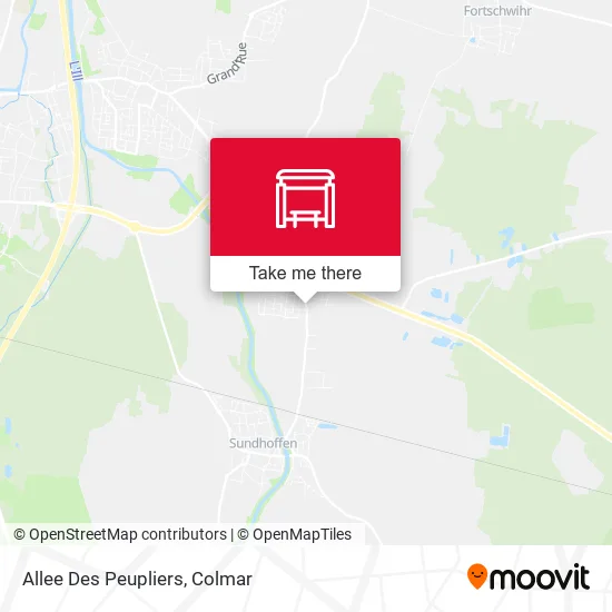 Allee Des Peupliers map