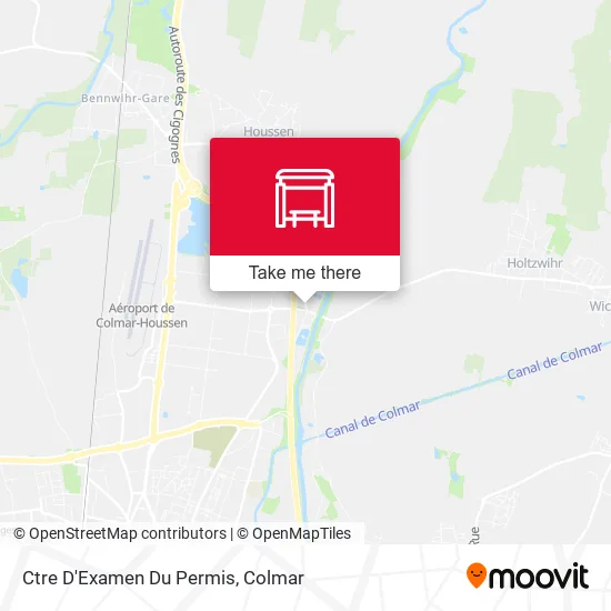 Ctre D'Examen Du Permis map