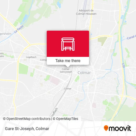 Gare St-Joseph map
