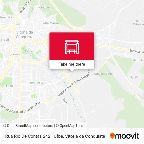 Rua Rio De Contas 242 | Ufba map
