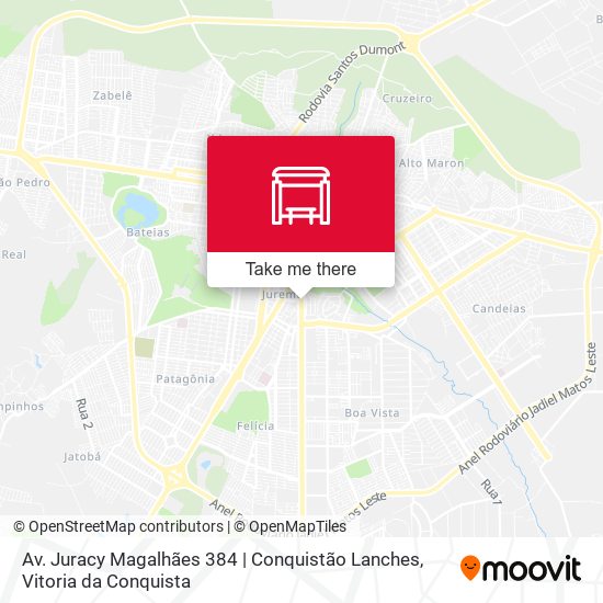 Av. Juracy Magalhães 384 | Conquistão Lanches map
