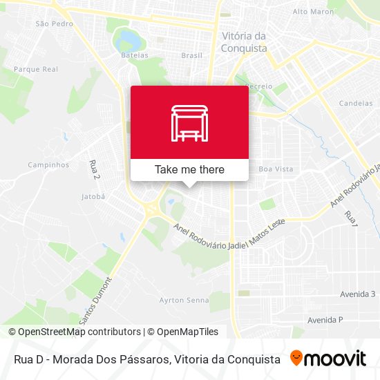Rua D - Morada Dos Pássaros map