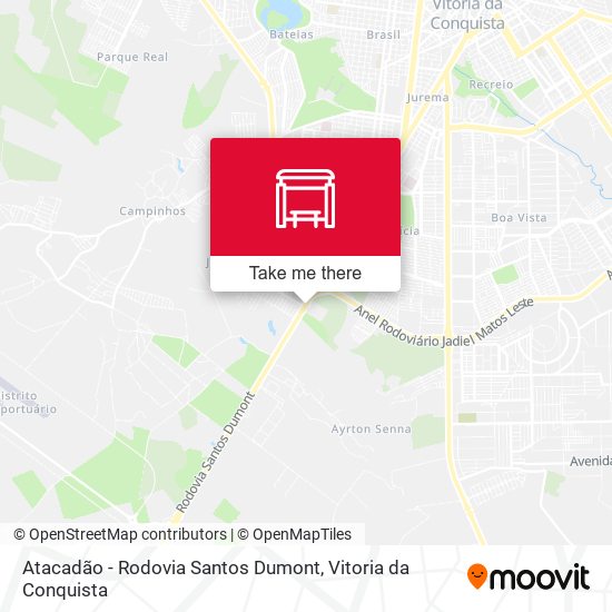 Mapa Atacadão - Rodovia Santos Dumont