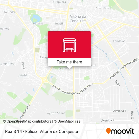 Rua S 14 - Felicia map