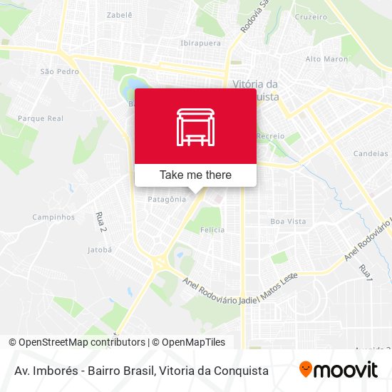 Av. Imborés - Bairro Brasil map
