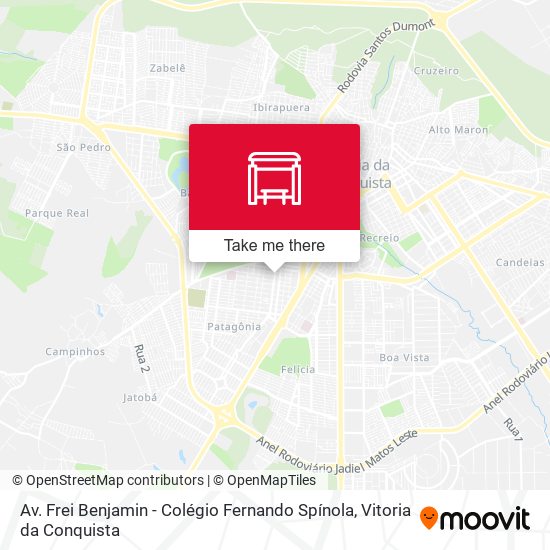 Av. Frei Benjamin - Colégio Fernando Spínola map