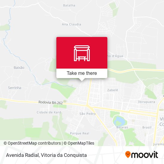Avenida Radial map