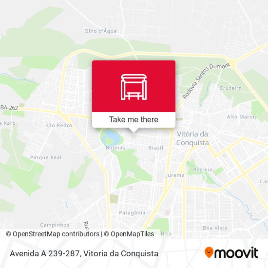 Avenida A 239-287 map