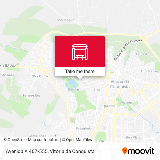 Avenida A 467-555 map